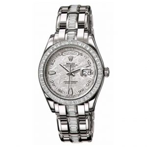 Rolex Platinum Pearlmaster 18956