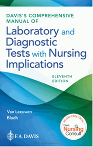 Davis’s comprehensive manual of laboratory and diagnostic tests with nursing implications, Eleventh Edition