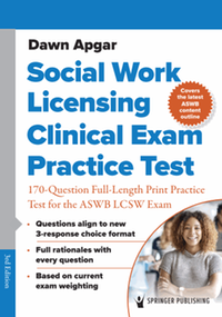 Social work licensing clinical exam practice test : 170-question full-length print practice test for the ASWB LCSW Exam, 3rd edition