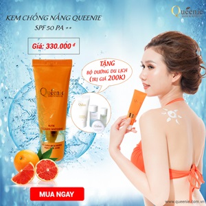 Kem chống nắng queenie, làm đẹp mọi lúc