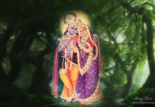 Shri Radha Krishn at Nikunj Vana. [Braj Ras desktop retouched wallpaper ...