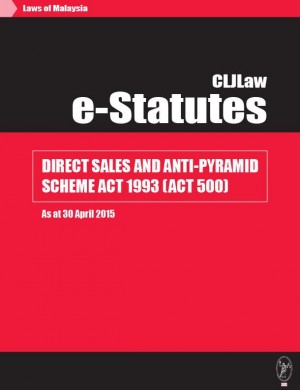 Direct Sales And Anti-Pyramid Scheme Act 1993 (Act 500 