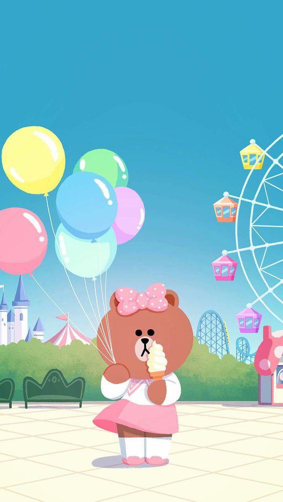 Line Friends wallpaper~全篇60張以上,用萌萌無辜可愛的熊大度過每一天吧! | Girls 女生日常