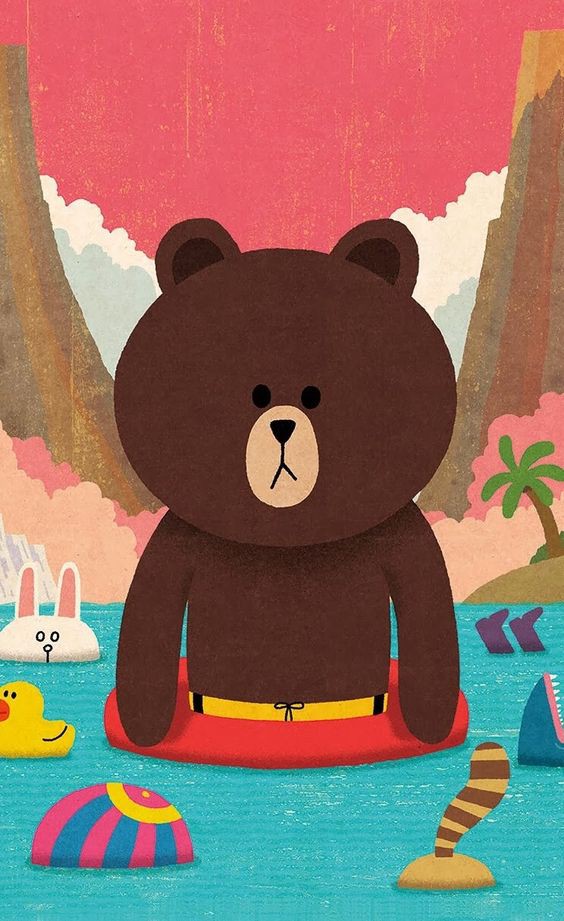 Line Friends wallpaper~全篇60張以上,用萌萌無辜可愛的熊大度過每一天吧! | Girls 女生日常