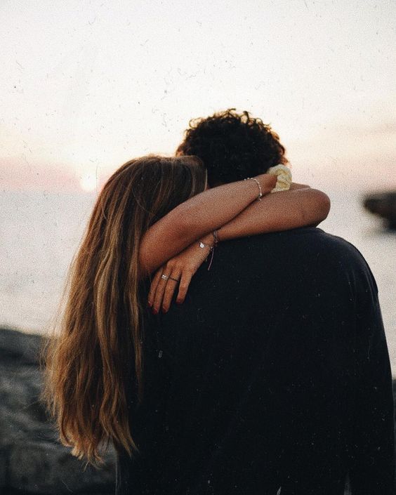 couple hugging