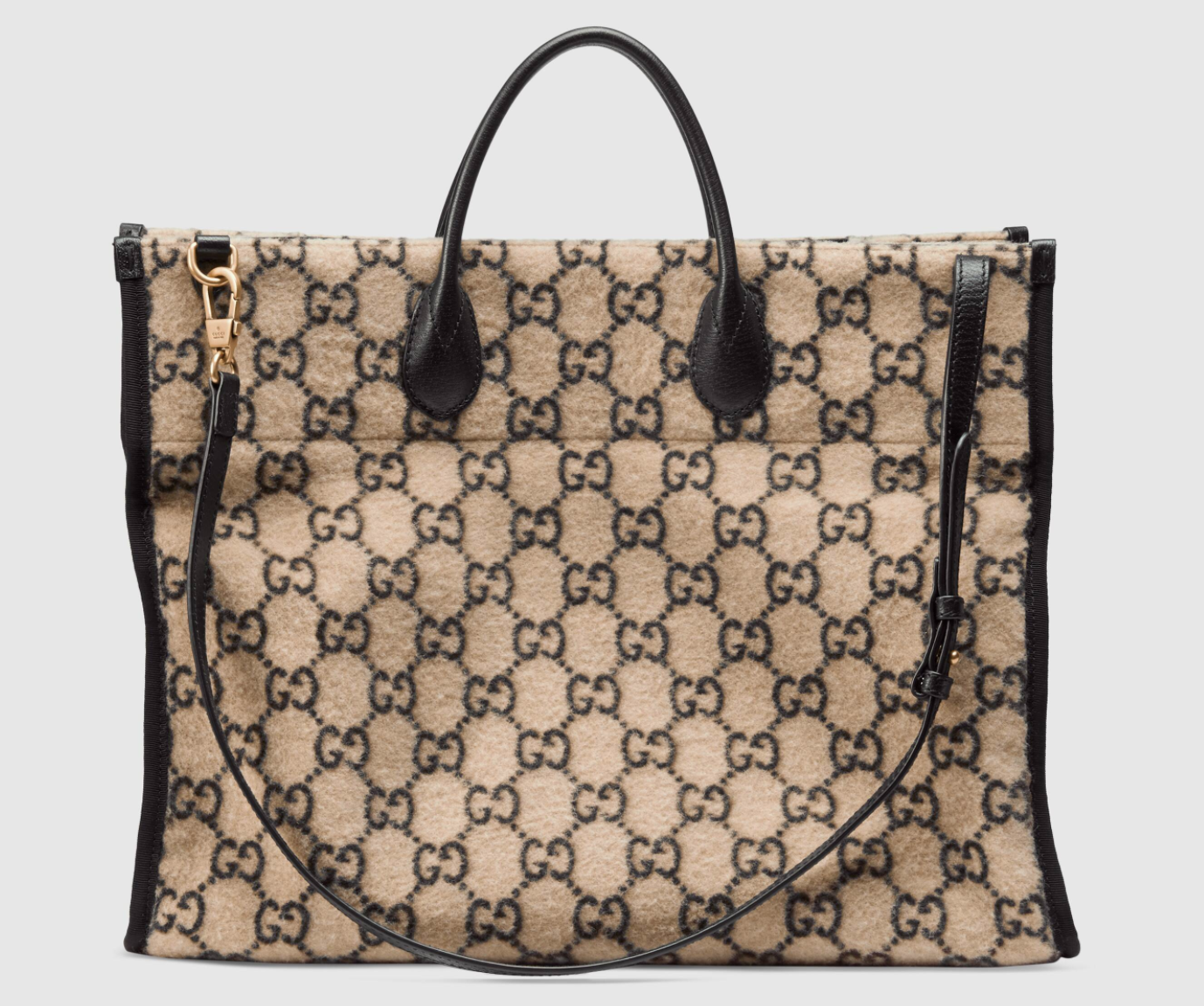 Gucci GG Logo Wool Tote