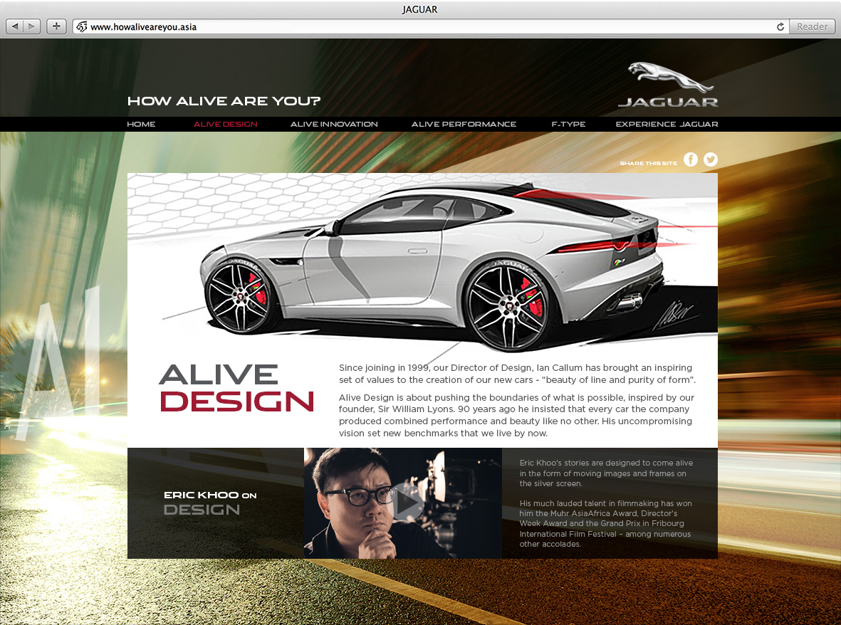 Jaguar official website
