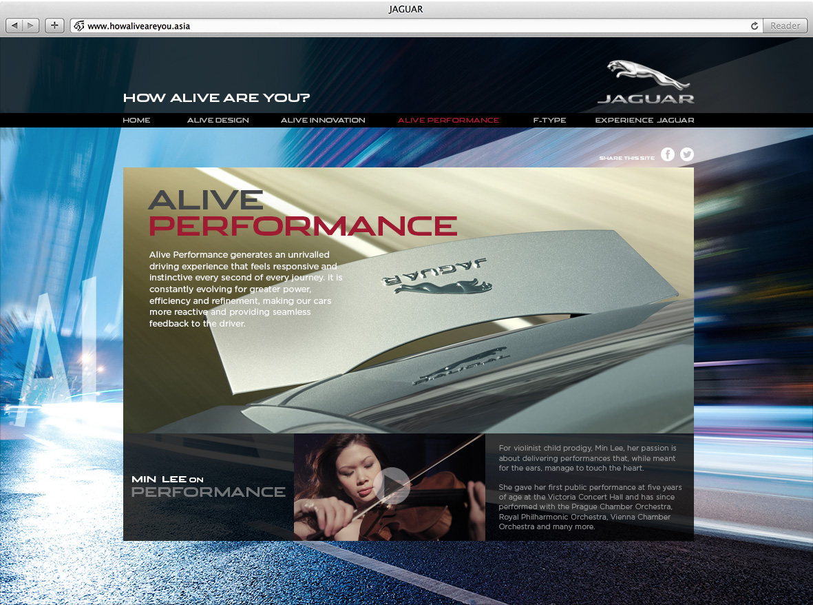 Jaguar official website