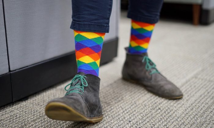 lesbians in colourful socks Lesbians in colourful socks