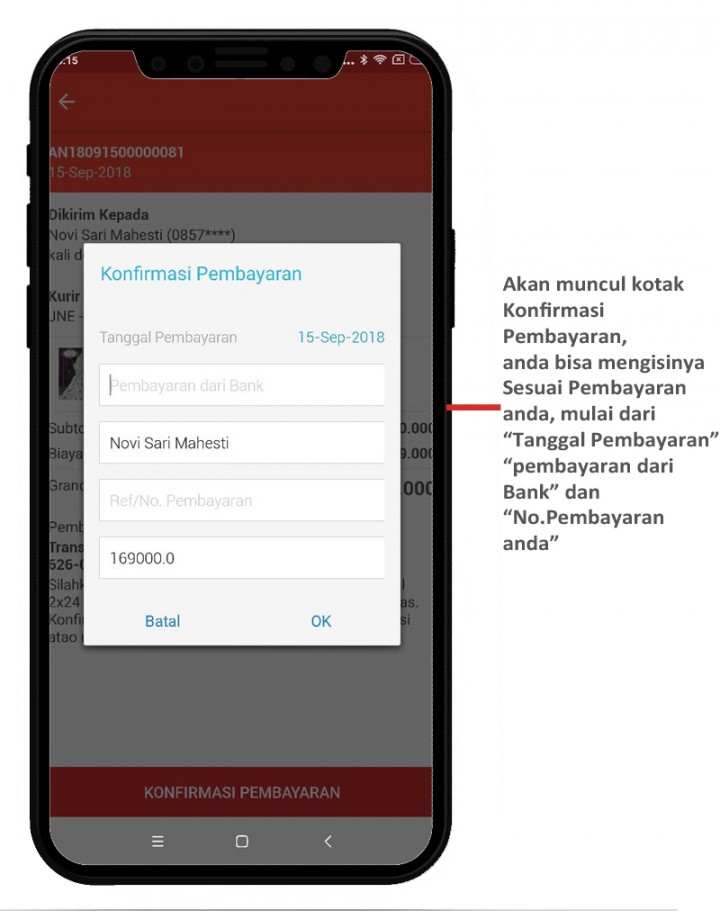 LEXOIR.COM - Cara Konfirmasi Pembayaran