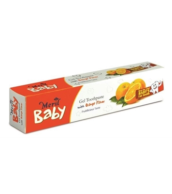 Buy Meril Baby Gel Toothpaste Orange 45gm Online at Best Price