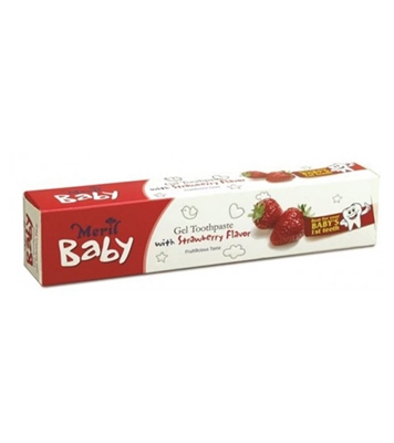 Buy Meril Baby Gel Toothpaste Strawberry 45gm Online