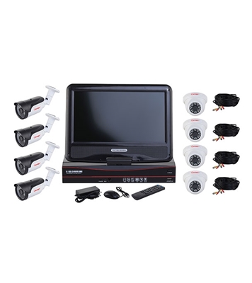 Picture of SAFEMET LCD 10.1" LUXURY KIT 8CH 1 MP WP-AH4108D-SC