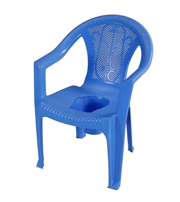 Picture of Chair Commode with Arm SM Blue