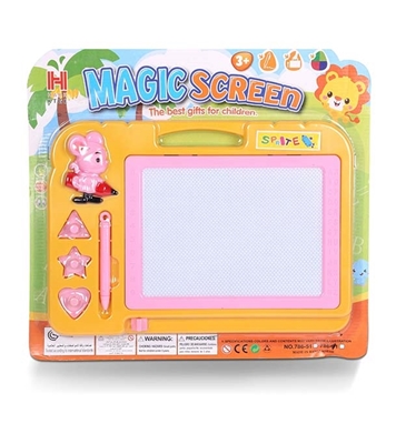 Picture of 4 Color Magic Screen For New Learner Baby Yellow & Pink - Kids Educational Toys