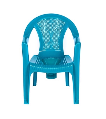 Picture of Commode Chair With Arm-Tulip Green