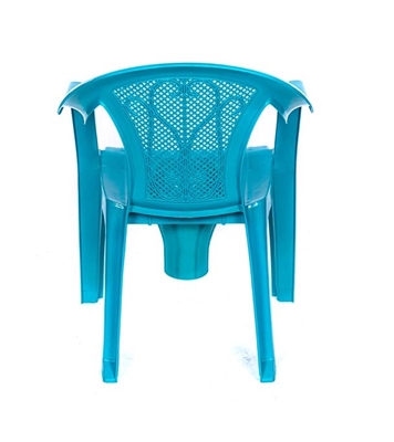 Picture of Commode Chair With Arm-Tulip Green