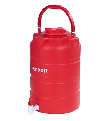 Picture of Support 20L BLOW Tank with TAP Red