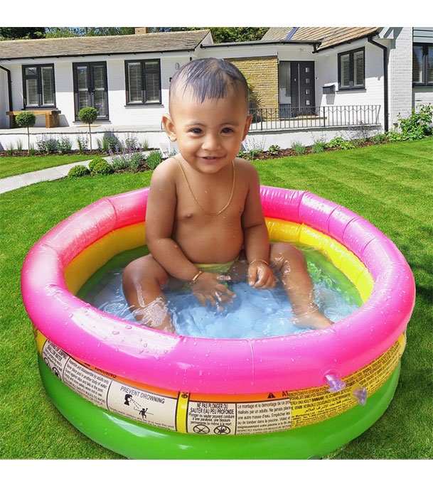 Picture of Intex Inflatable Baby Bath Tub Swimming Pool 24" (Multicolor)