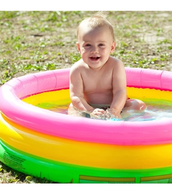 Picture of Intex Inflatable Baby Bath Tub Swimming Pool 24" (Multicolor)