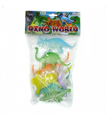 Picture of Radium Glow Dinosaur Dino World Action Figure Toy 7 Pcs