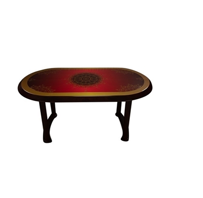 Buy Dining Table 6 Seat Elegant P/L Printed Legacy RW Online