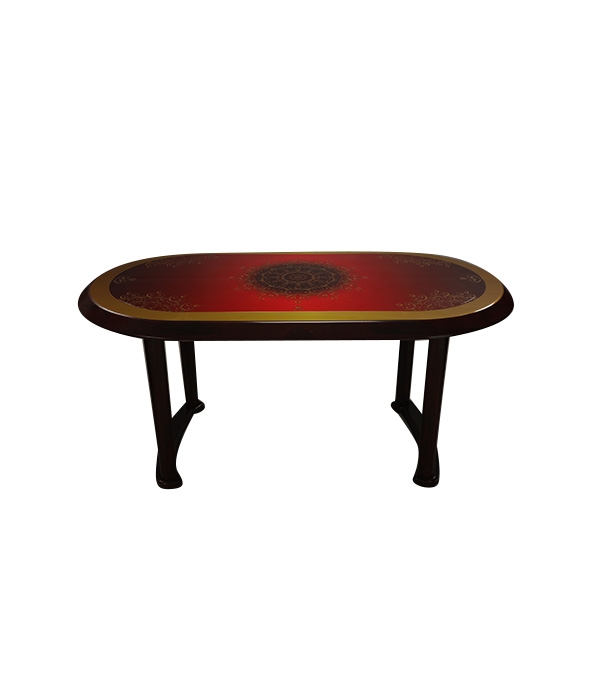 Buy Dining Table 6 Seat Elegant P/L Printed Legacy RW Online