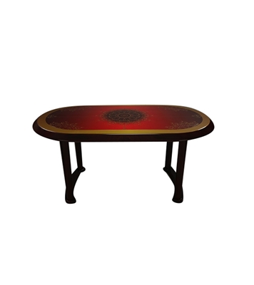 Buy Dining Table 6 Seat Elegant P/L Printed Legacy RW Online