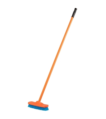 Buy Long Handle Floor Brush Orange Online