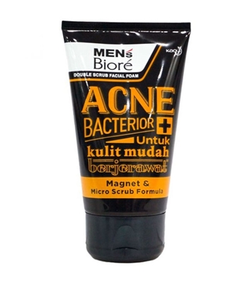 Buy Biore Mens Facial Foam- Acne Bacterior 100 gm Online at Best Price