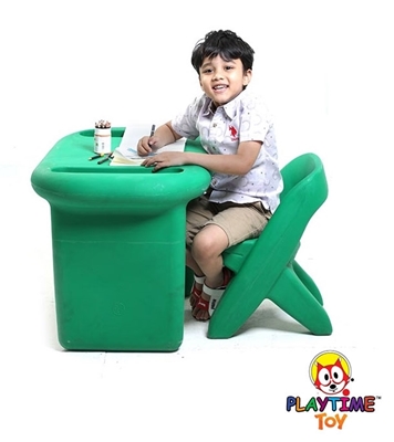 Buy Scholar Table with Chair Green Online