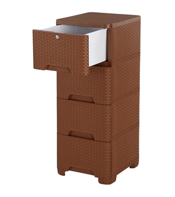 Picture of Caino Closet 4 Drawer Eagle Brown