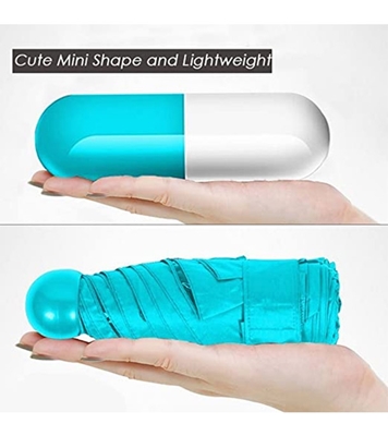 Buy Ladies Capsule Umbrella Blue 35" Online at Best Price