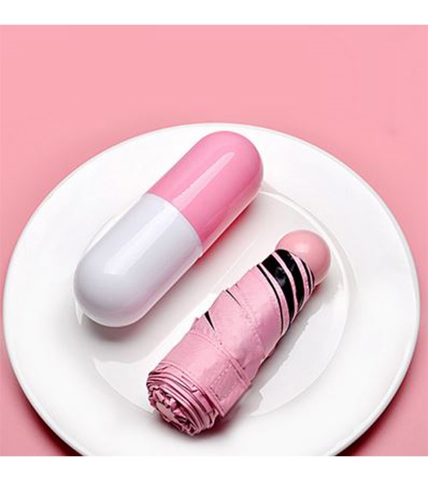 Buy Ladies Capsule Umbrella Pink 35" Online at Best Price