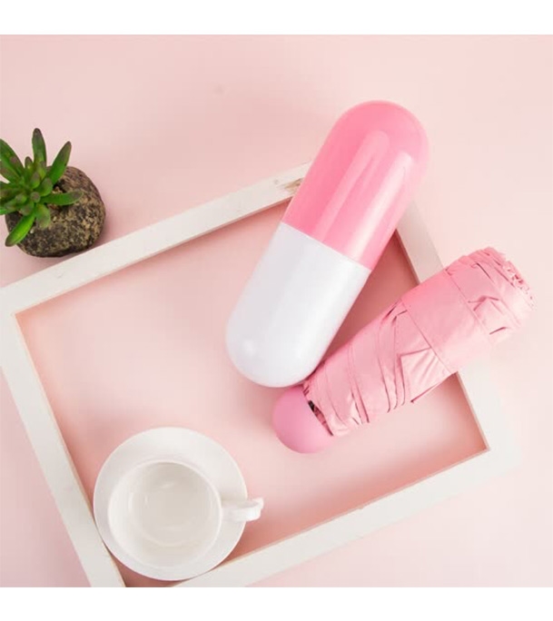 Buy Ladies Capsule Umbrella Pink 35" Online at Best Price