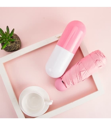 Buy Ladies Capsule Umbrella Pink 35" Online at Best Price