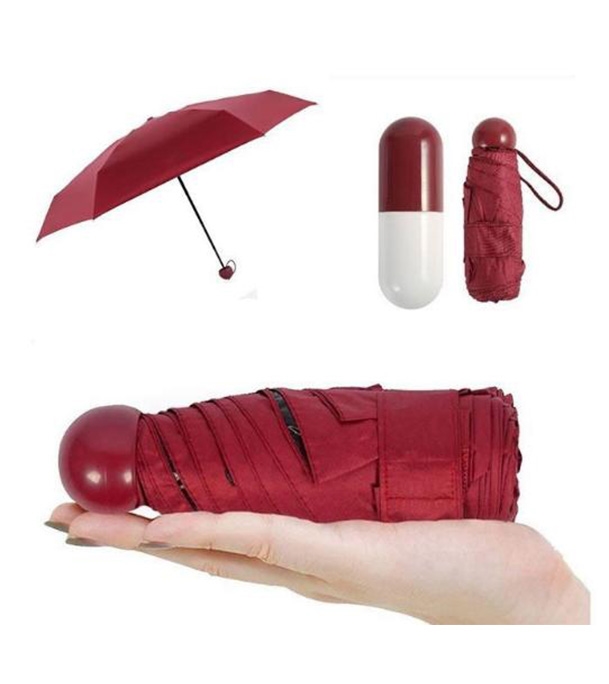 Buy Ladies Capsule Umbrella Maroon 35" Online at Best Price