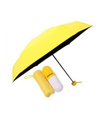 Buy Ladies Capsule Umbrella Yellow 35" Online at Best Price