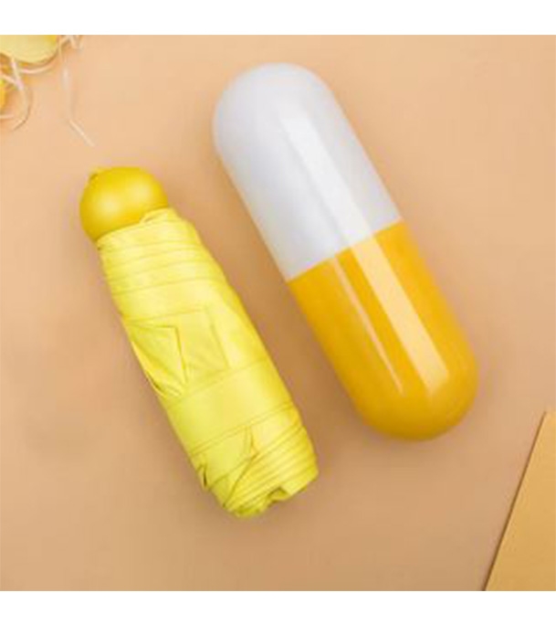 Buy Ladies Capsule Umbrella Yellow 35" Online at Best Price