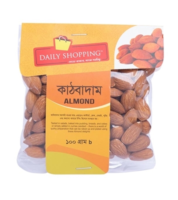 Buy Daily Shopping Almond (কাঠ বাদাম) 100gm Online	