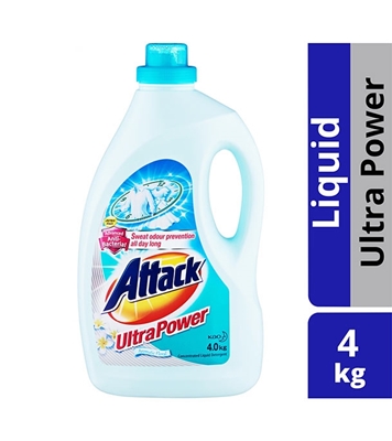 Buy Attack  Liquid Detergent Ultra Power 4 kg Online