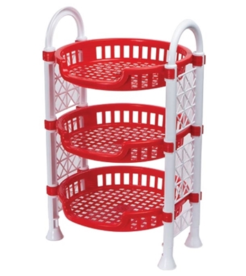Buy Round Mini Rack Red and White Online