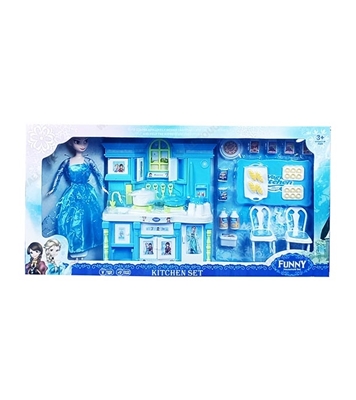 Buy Kitchen Frozen Big Funny Doll With Household Set Online