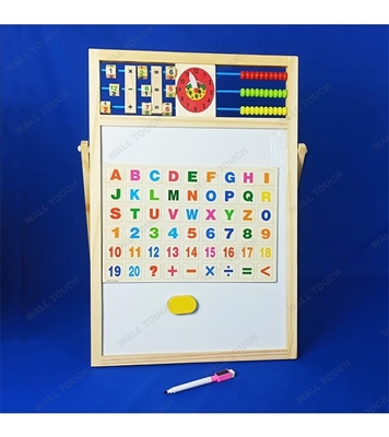 Buy Double Sided Educational Magnetic & Wooden Writing Board Small Online