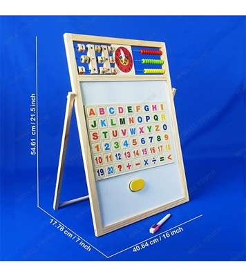 Buy Double Sided Educational Magnetic & Wooden Writing Board Small Online