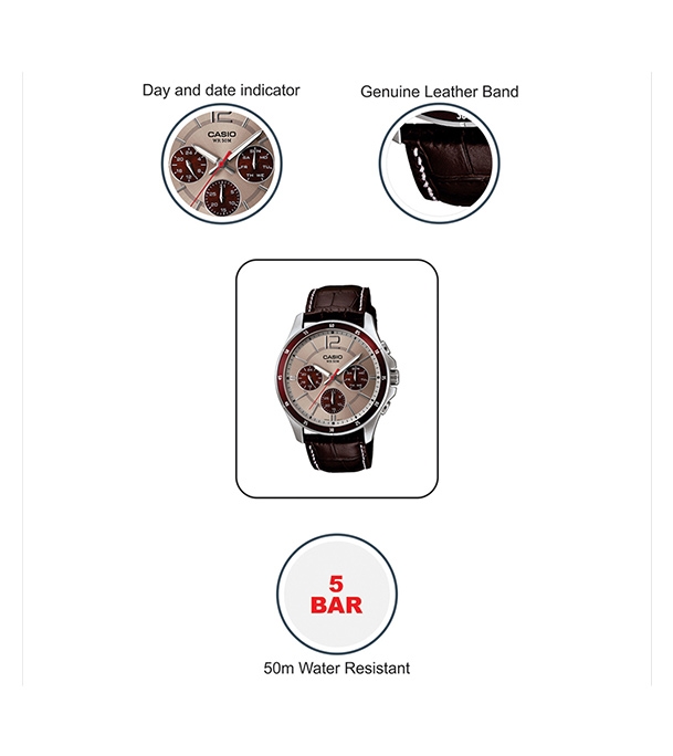 Buy Casio MTP-1374L-7A1VDF Multi Dial Men's Watch Online at Best Price