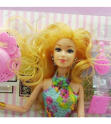 Buy Girl Angela Stylish Barbie Doll Blue Online