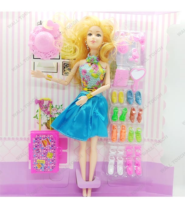 Buy Girl Angela Stylish Barbie Doll Blue Online