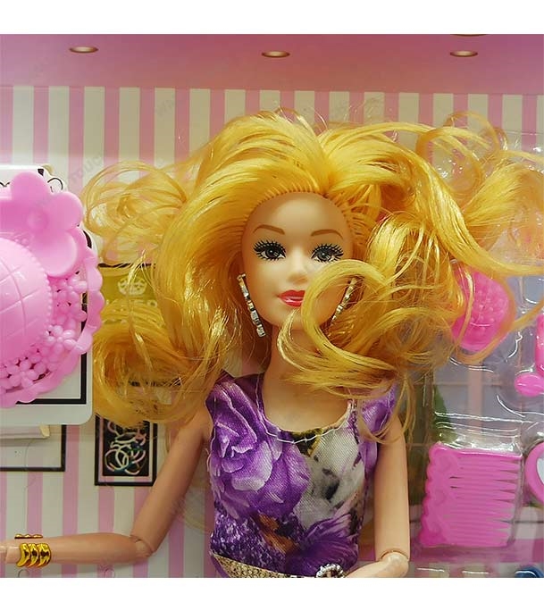 Buy Girl Angela Stylish Barbie Doll Purple Online