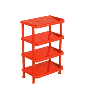 Buy Premium Shoe Rack Red 4 Step Red-TEL Online at Best Price